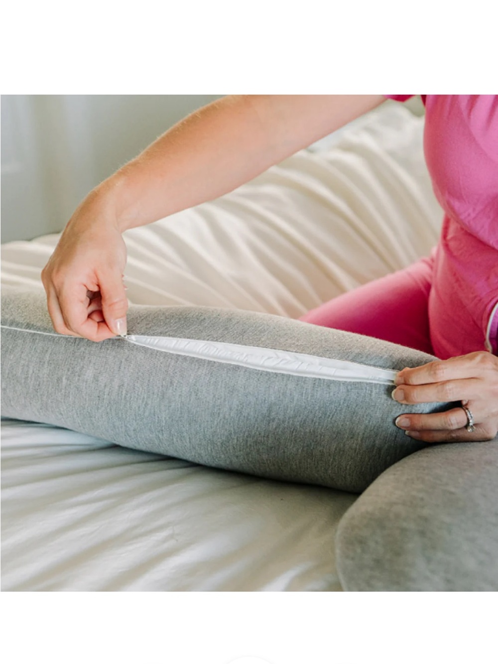 Soft Bamboo Full Body Pregnancy Pillow - Picture 8 of 8